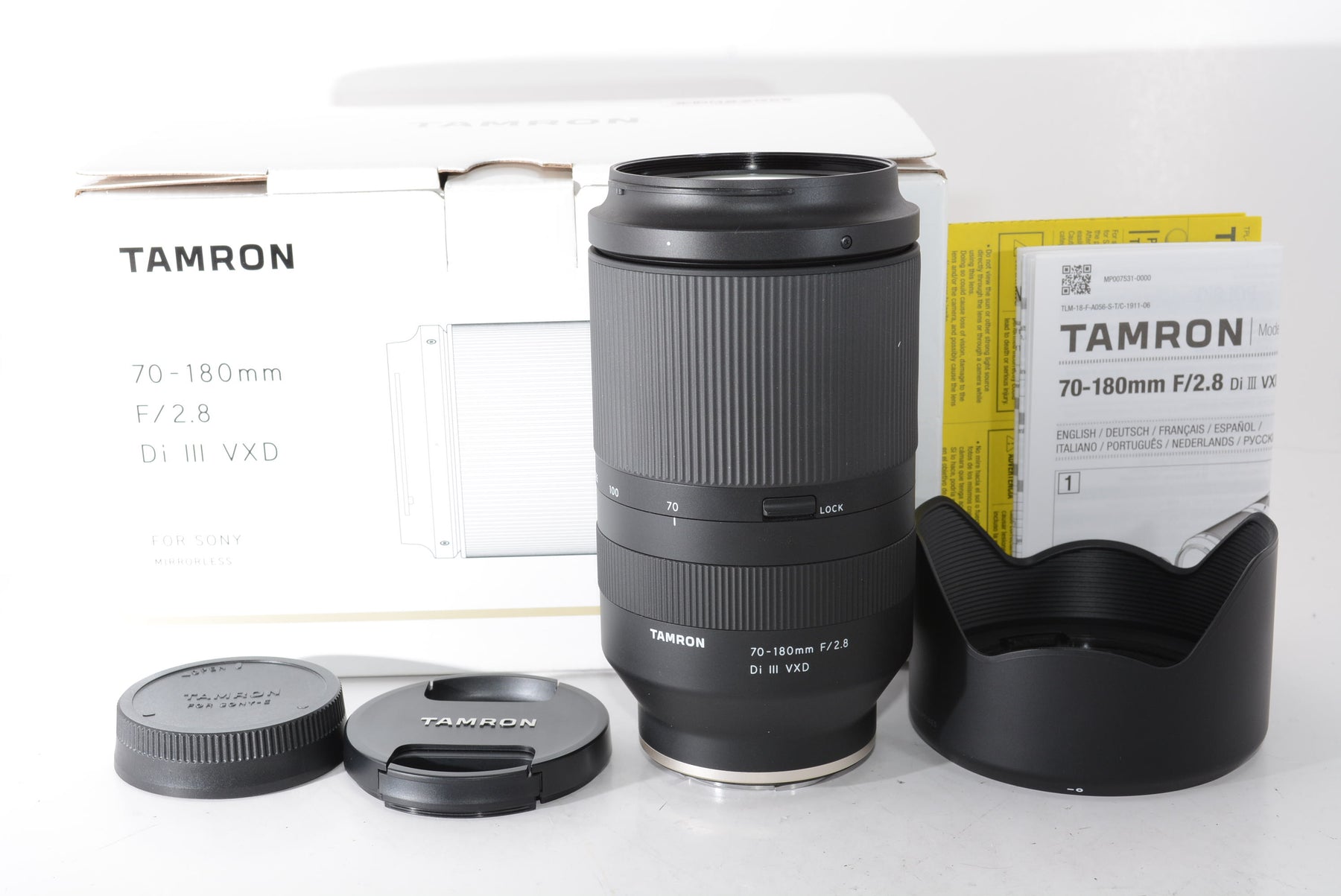 【外観特上級】タムロン 70-180mm F/2.8 Di III VXD(Model:A056)※FEマウント用レンズ(フルサイズミラーレス対応) TA70-180DI3ソニ-A056