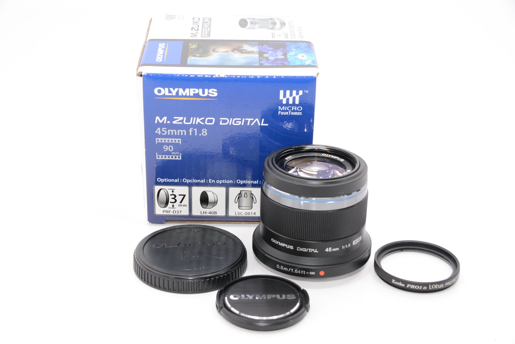 【外観特上級】OLYMPUS 単焦点レンズ M.ZUIKO DIGITAL 45mm F1.8 ブラック