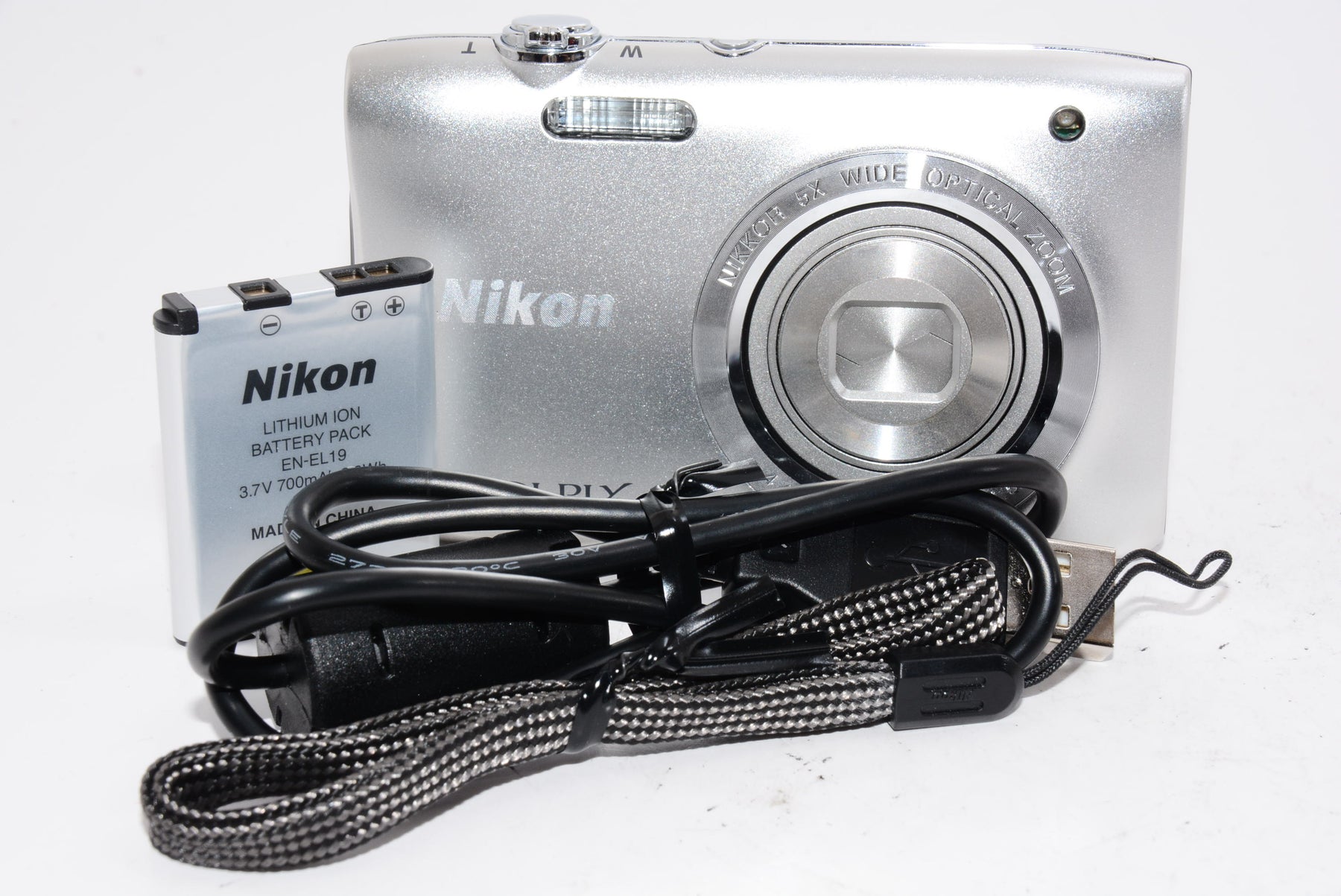 【外観特上級】Nikon デジタルカメラ COOLPIX S2900 5倍ズーム 2005万画素 シルバー S2900SL