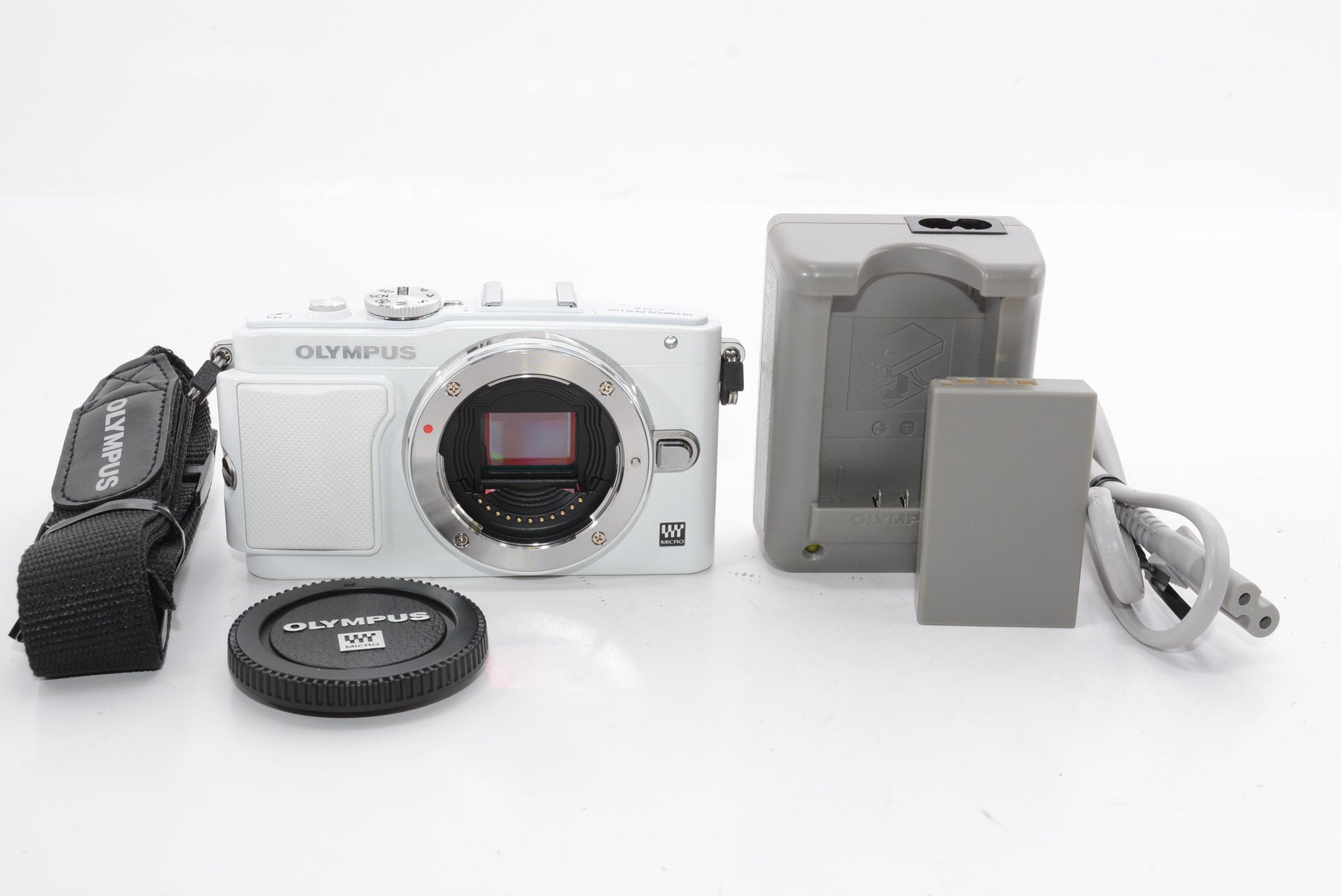 【外観特上級】OLYMPUS ミラーレス一眼 PEN Lite E-PL6 ボディ ホワイト E-PL6 BODY WHT