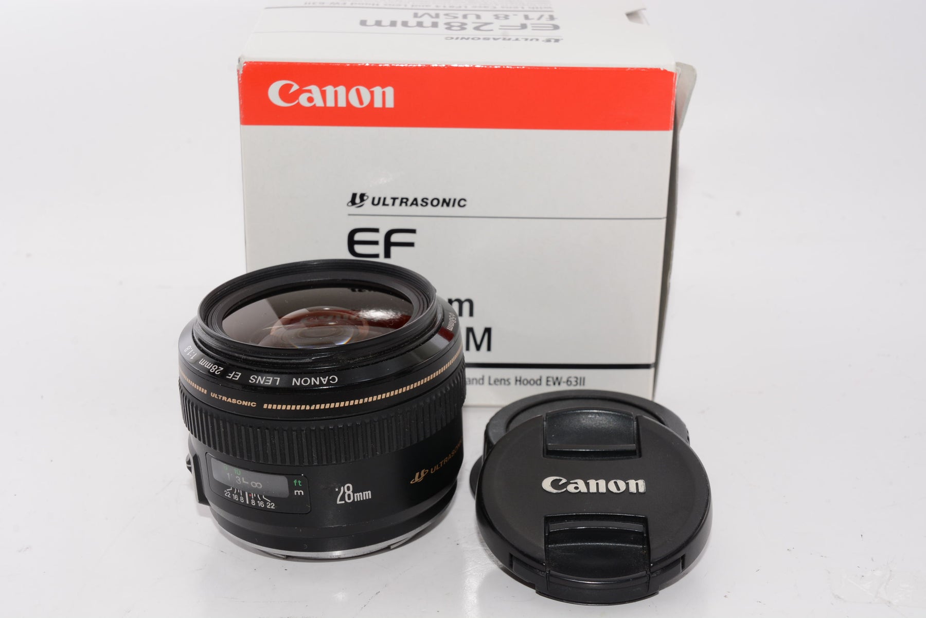 【外観特上級】Canon 単焦点レンズ EF28mm F1.8 USM フルサイズ対応