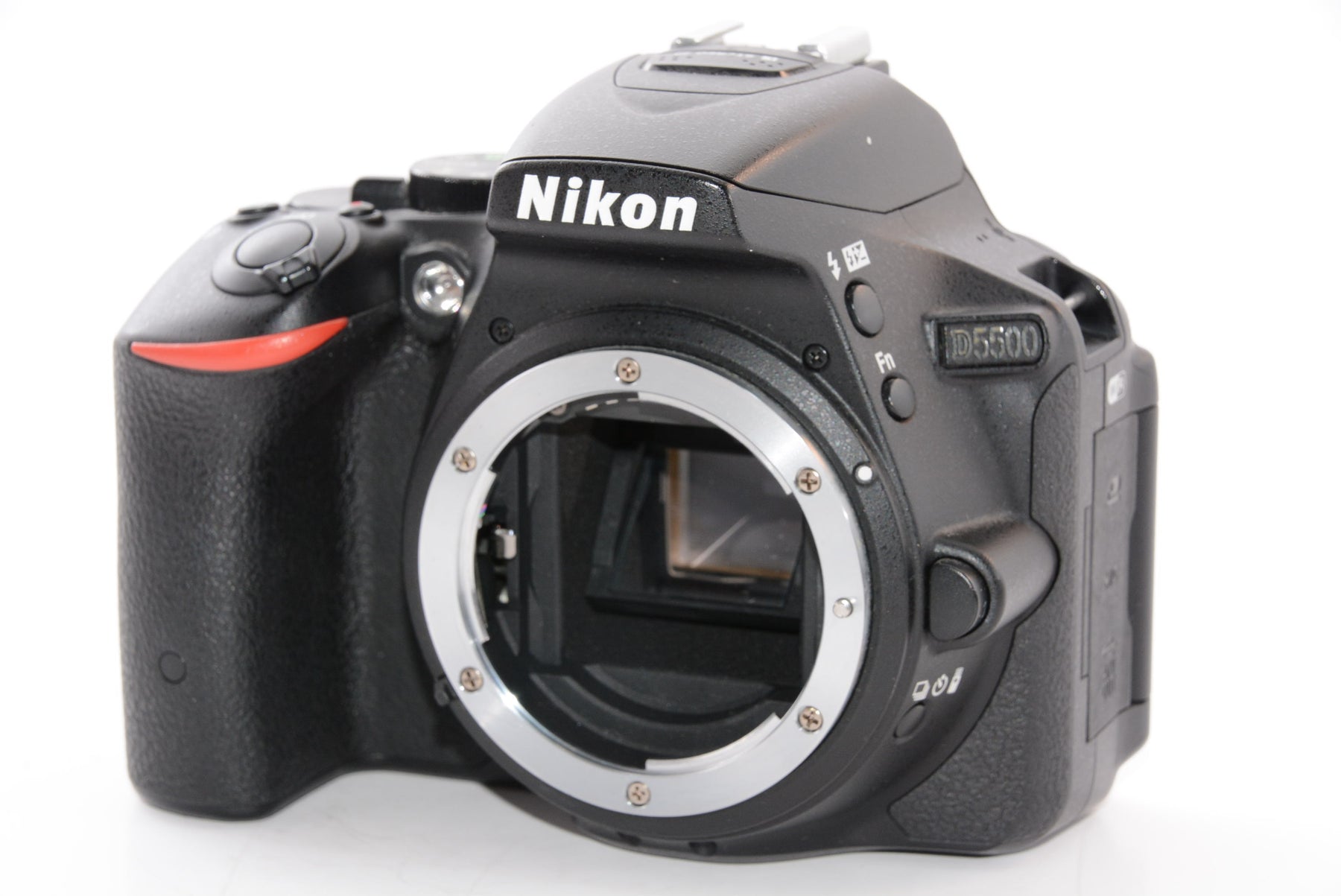 【外観特上級】Nikon デジタル一眼レフカメラ D5500 ダブルズームキット ブラック 2416万画素 3.2型液晶 タッチパネルD5500WZBK
