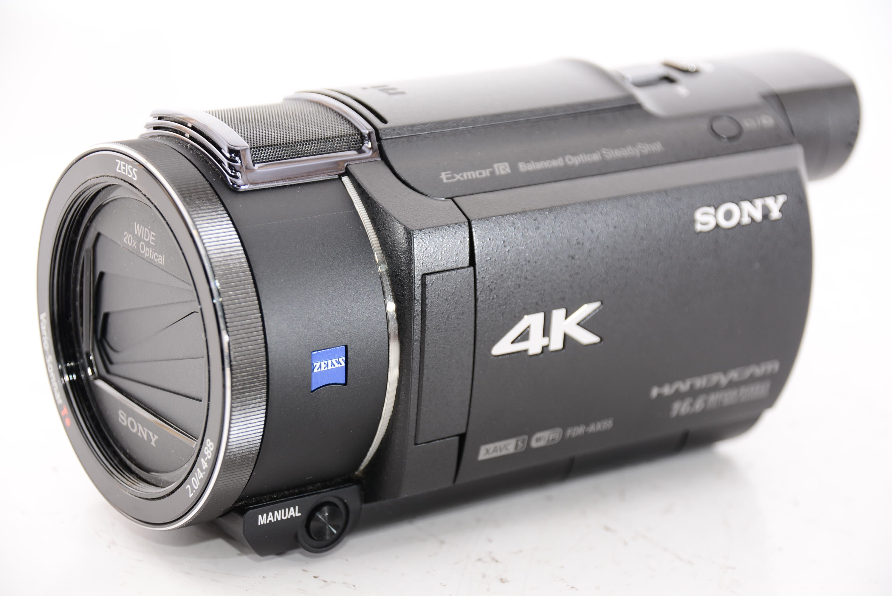 外観特上級】ソニー SONY ビデオカメラ FDR-AX55 4K 64GB 光学20倍 ブラック Handycam FDR-AX55 B