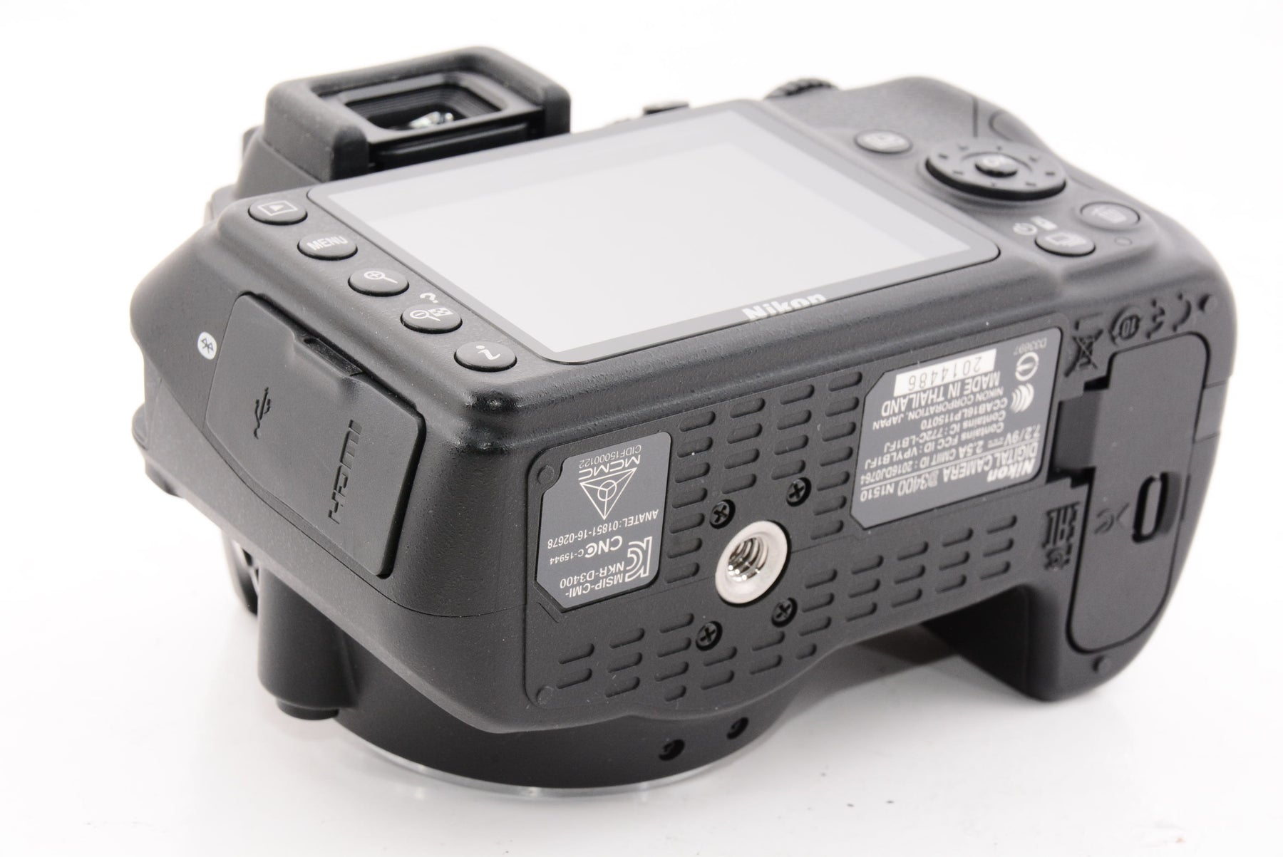 【ほぼ新品】Nikon デジタル一眼レフカメラ D3400 AF-P 18-55 VR レンズキット ブラック D3400LKBK