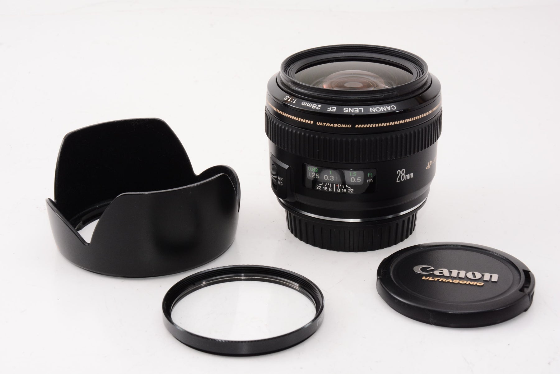 【外観特上級】Canon 単焦点レンズ EF28mm F1.8 USM フルサイズ対応