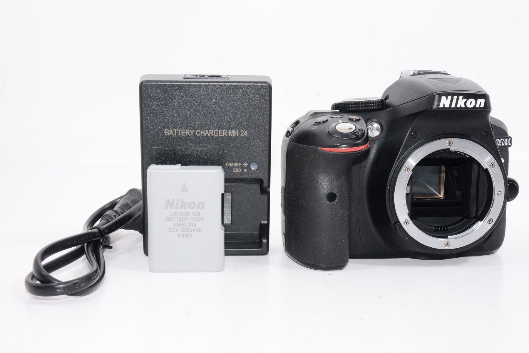 【外観特上級】Nikon デジタル一眼レフカメラ D5300 ブラック 2400万画素 3.2型液晶 D5300BK
