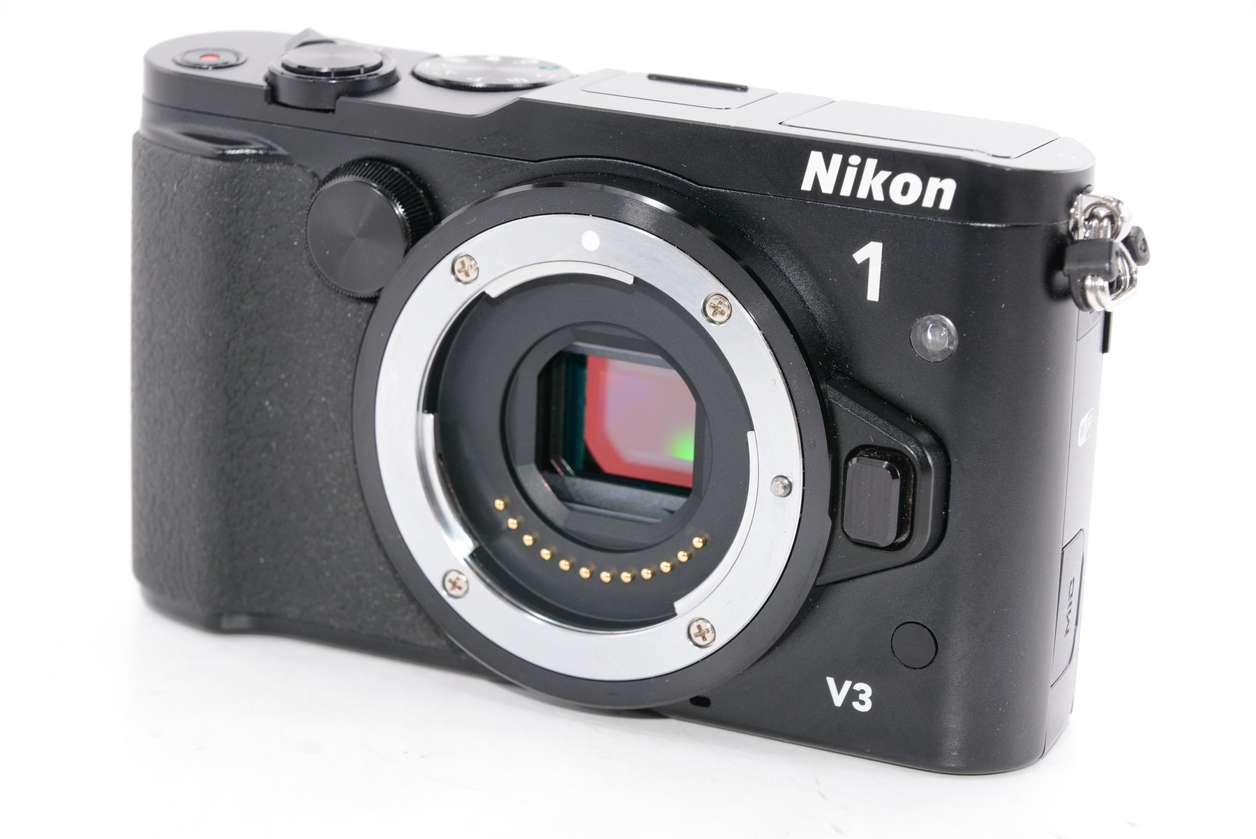 【外観特上級】Nikon ミラーレス一眼Nikon 1 V3 標準パワーズームレンズキット ブラック N1V3HPLKBK