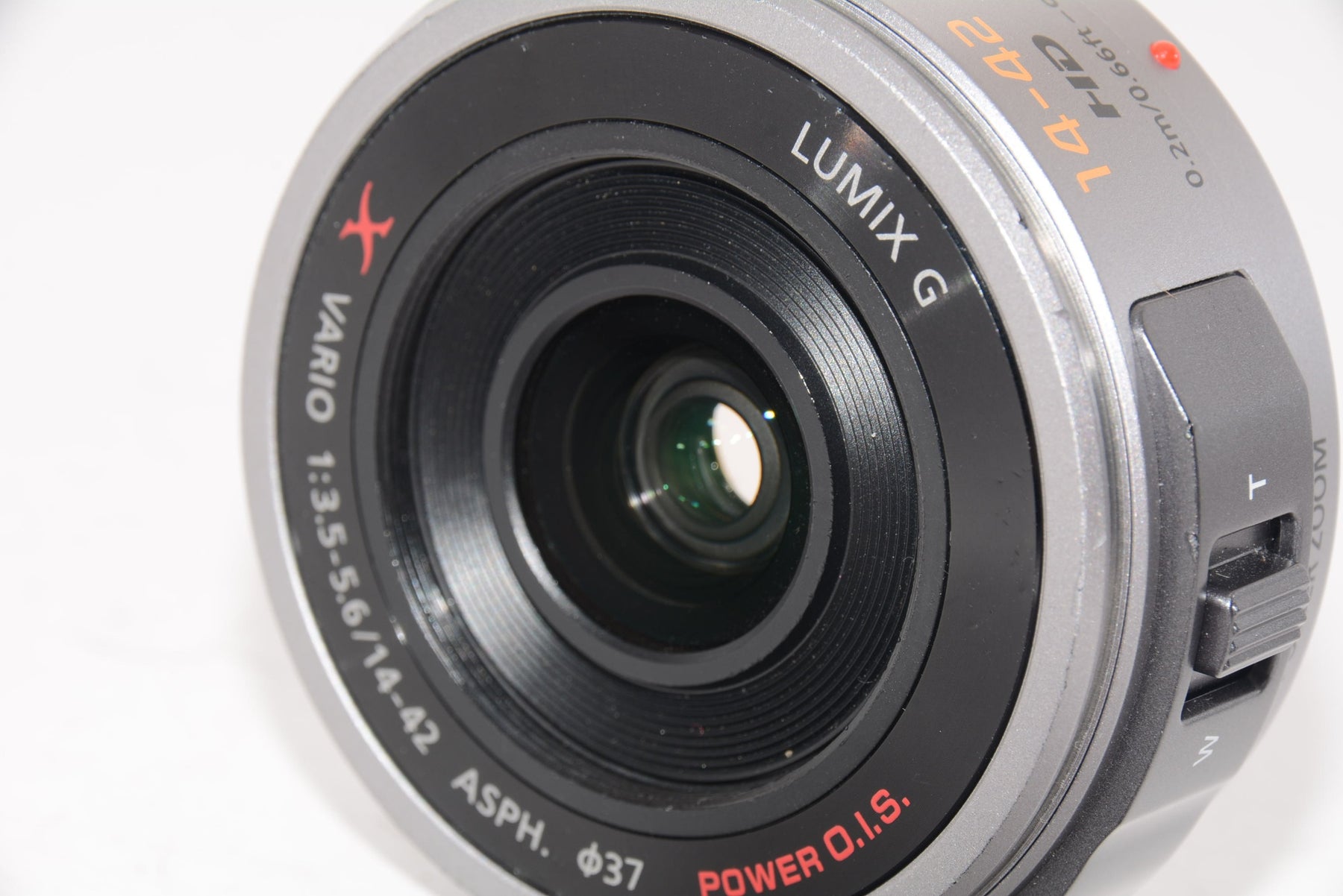 【外観並級】パナソニック マイクロフォーサーズ用 ルミックス G X VARIO PZ 14-42mmF3.5-5.6 シルバー
