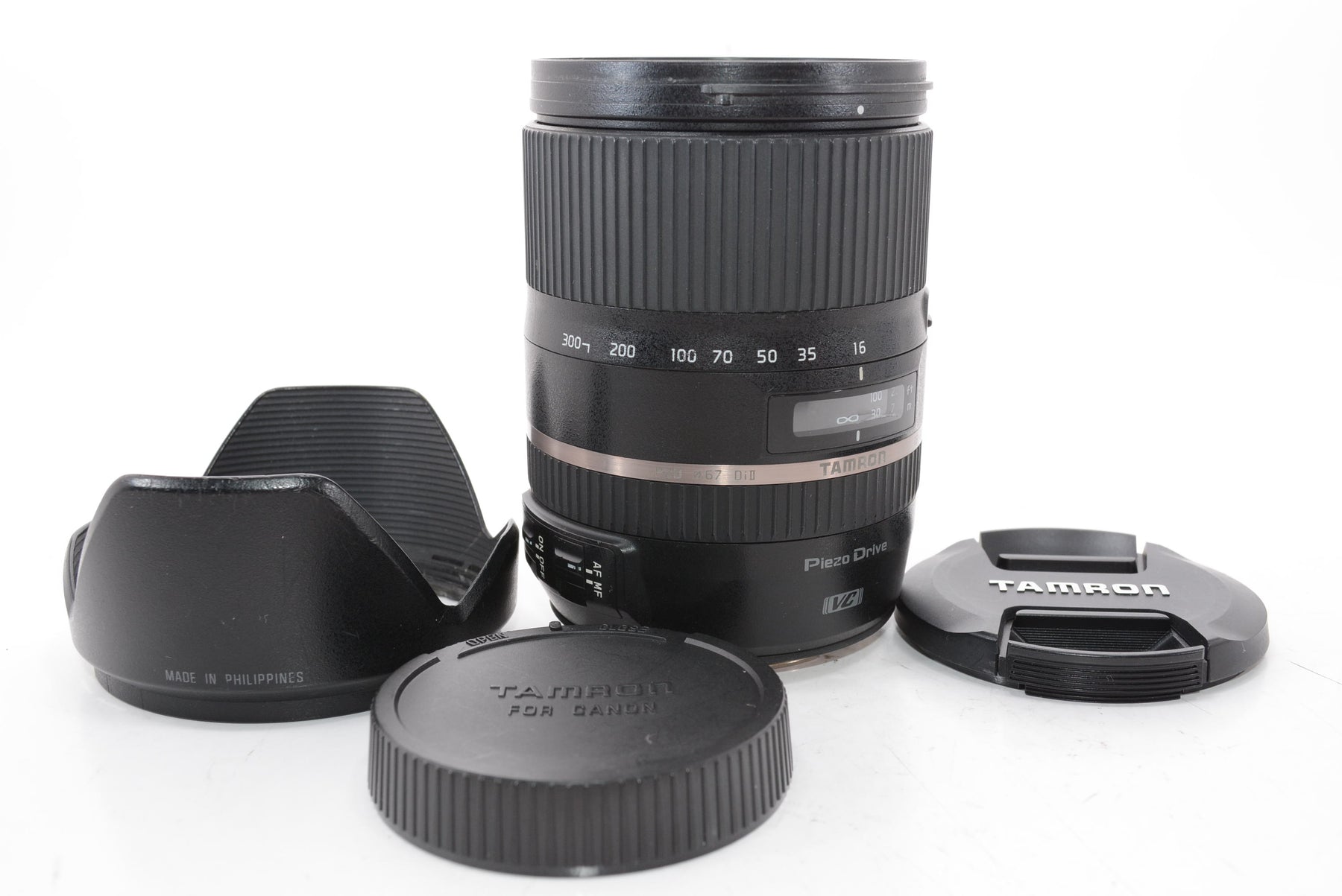 【外観特上級】TAMRON 高倍率ズームレンズ 16-300mm F3.5-6.3 DiII VC PZD MACRO キヤノン用 APS-C専用 B016E