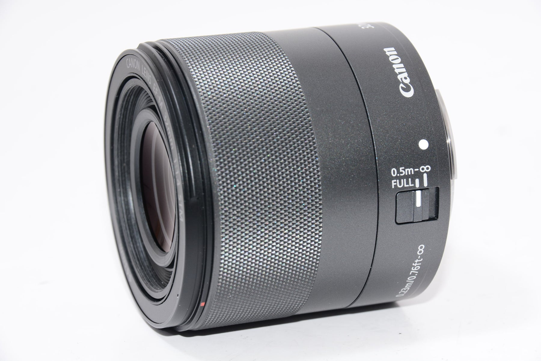 【ほぼ新品】Canon キヤノン 単焦点レンズ EF-M32mm F1.4 STM ミラーレス一眼対応 ブラック 全長56.5mm EF-M3214STM