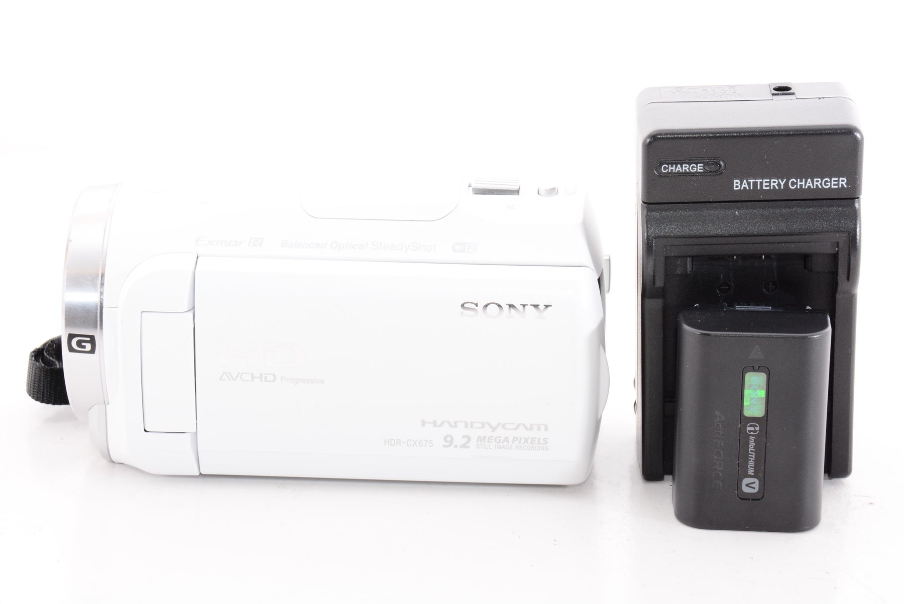 【外観特上級】ソニー SONY ビデオカメラHDR-CX675 32GB 光学30倍 ホワイト Handycam HDR-CX675 W