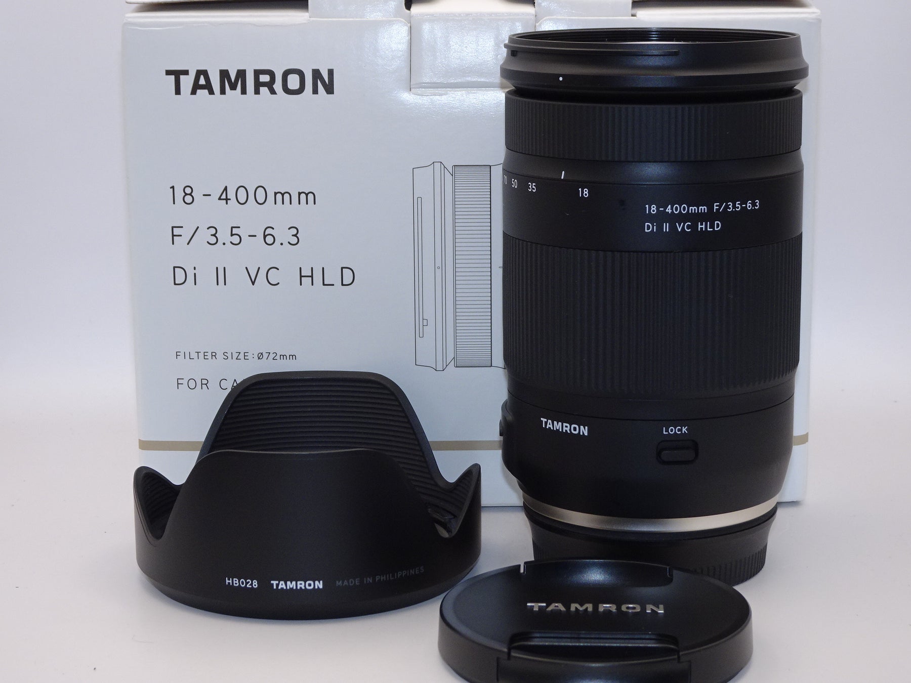 【外観特上級】TAMRON 高倍率ズームレンズ 18-400mm F3.5-6.3 DiII VC HLD キヤノン用 APS-C専用 B028E