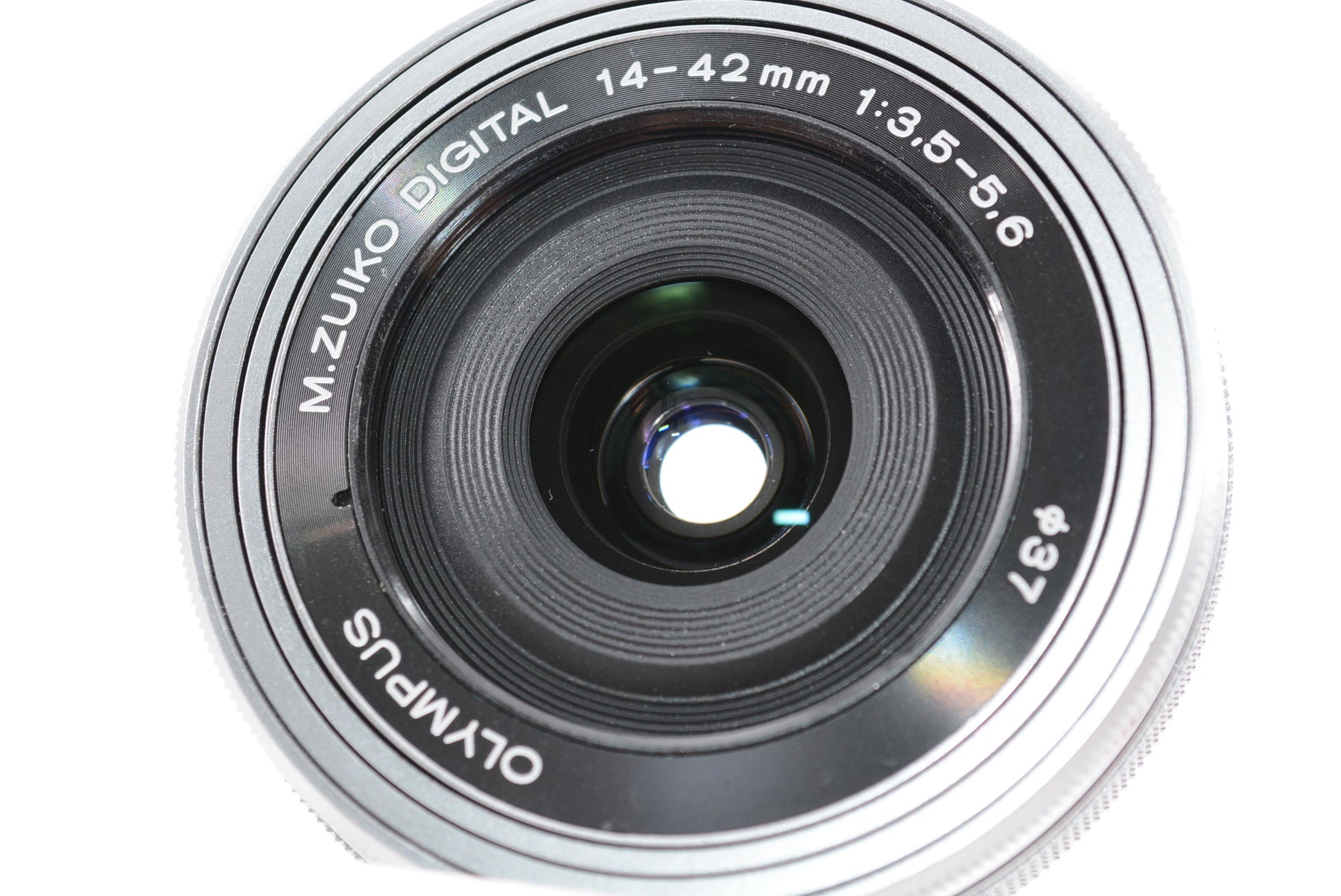【外観特上級】OLYMPUS 電動式パンケーキズームレンズ M.ZUIKO DIGITAL ED 14-42mm F3.5-5.6 EZ SLV