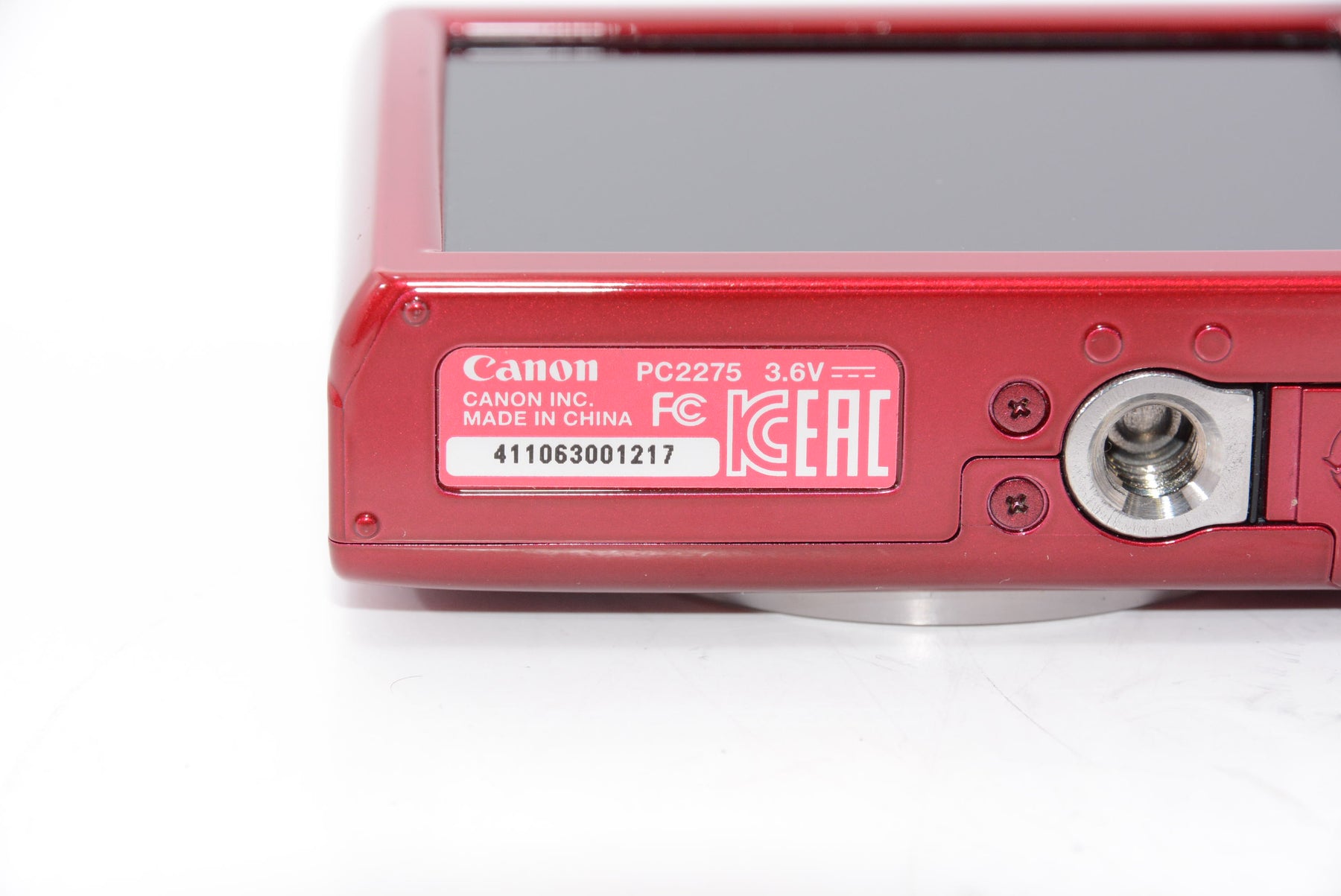 【外観特上級】Canon デジタルカメラ IXY 180 レッド 光学8倍ズーム IXY180RE