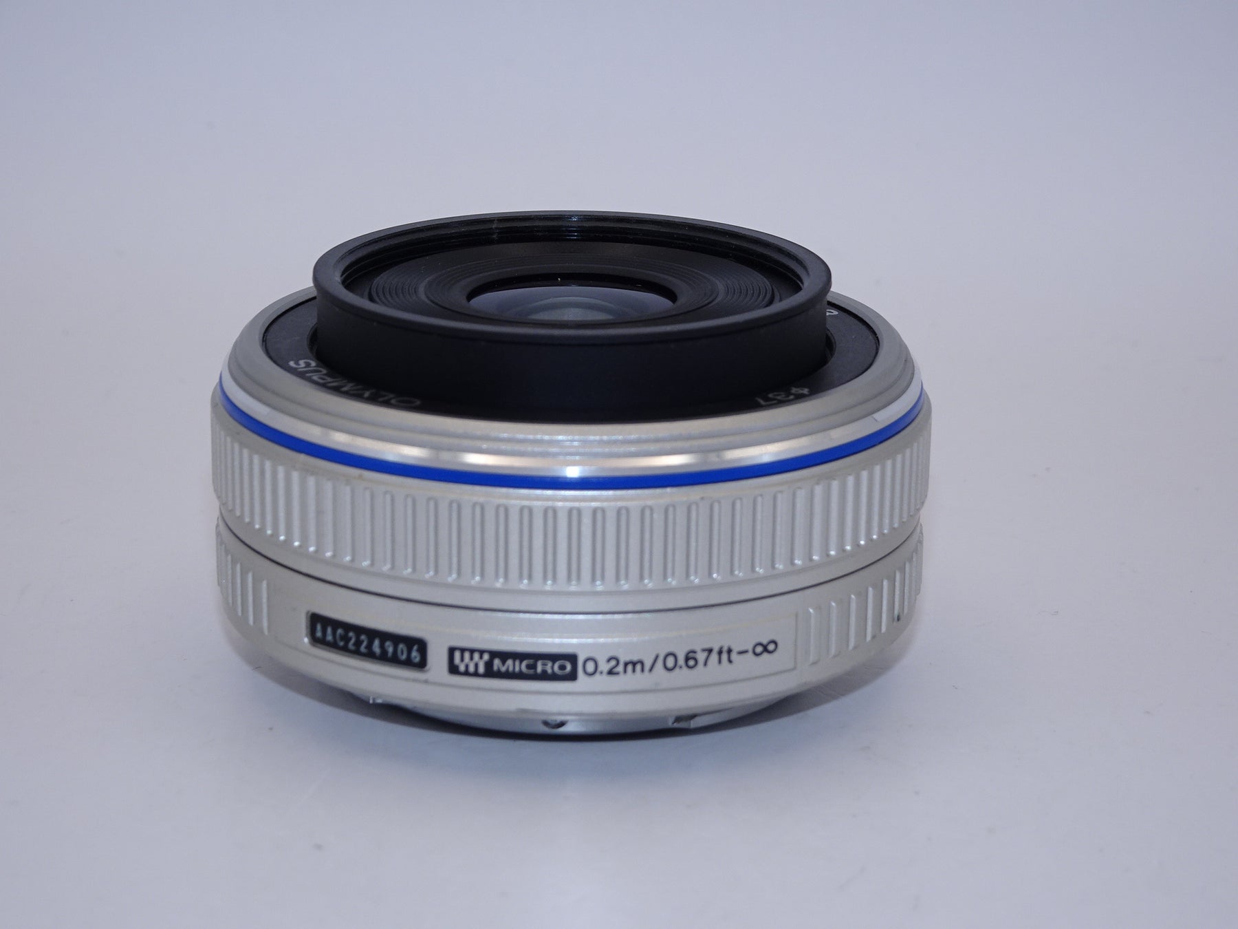 【外観特上級】OLYMPUS パンケーキレンズ M.ZUIKO DIGITAL 17mm F2.8 シルバー