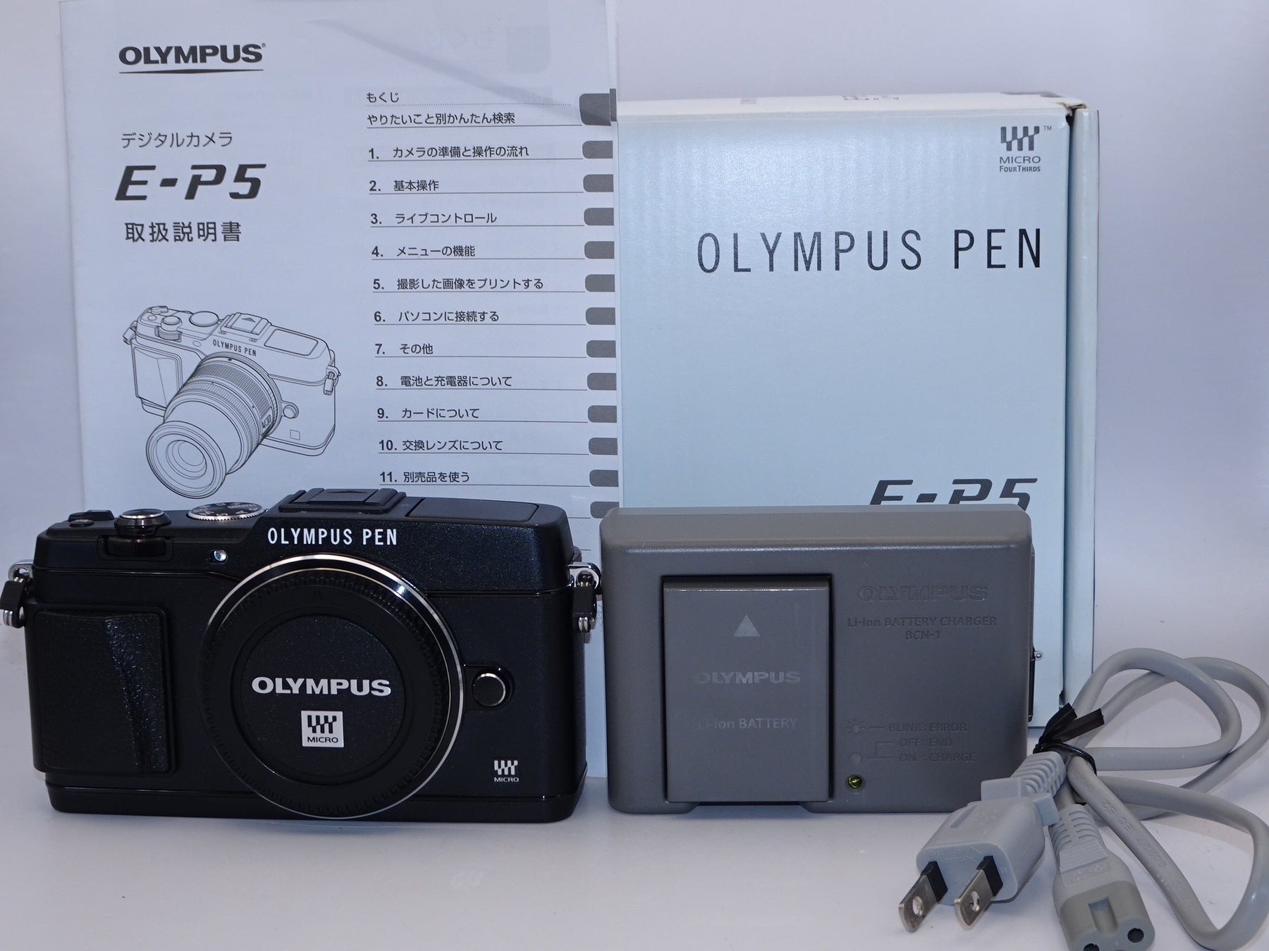 【外観並級】OLYMPUS ミラーレス一眼 PEN E-P5 ボディ ブラック