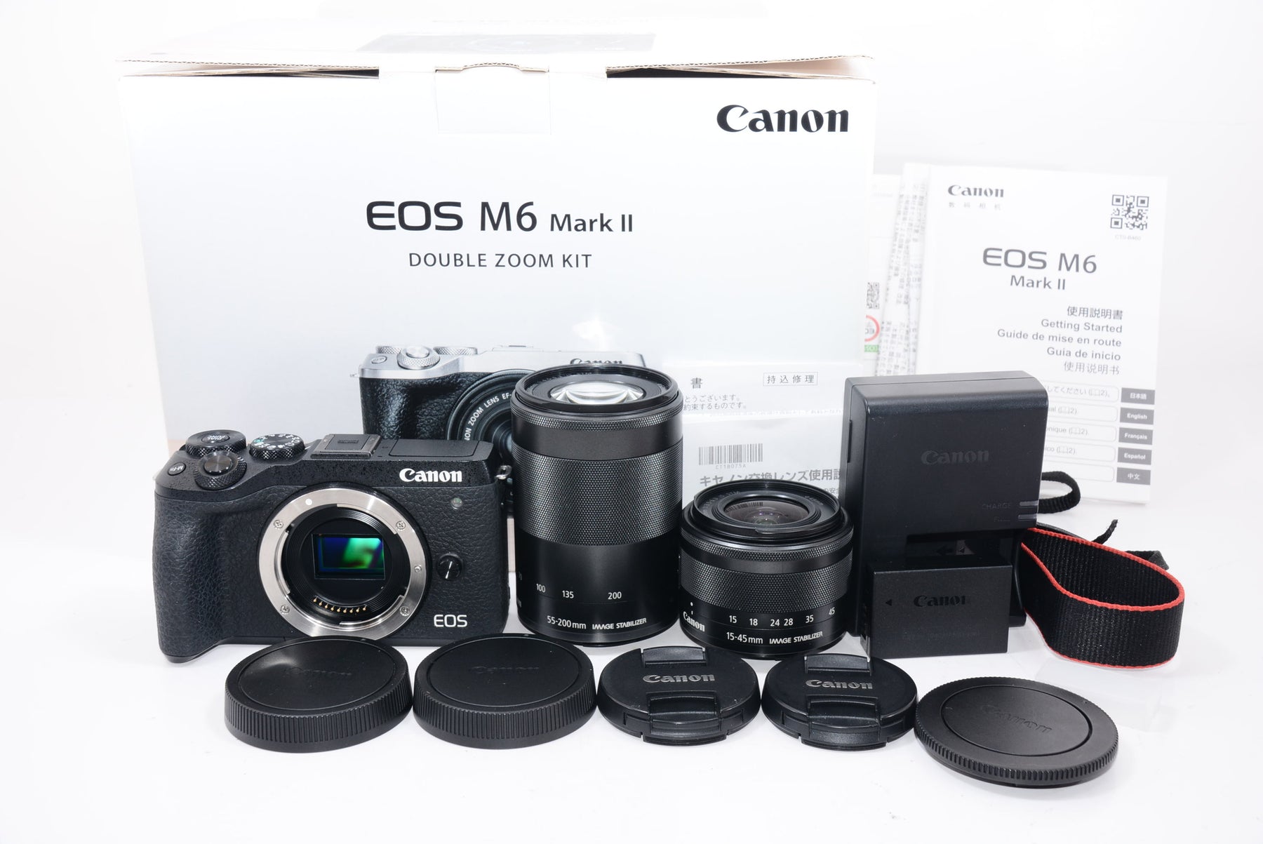 【オススメ】Canon ミラーレス一眼カメラ EOS M6 Mark II ダブルズームキット ブラック EOSM6MK2BK-WZK