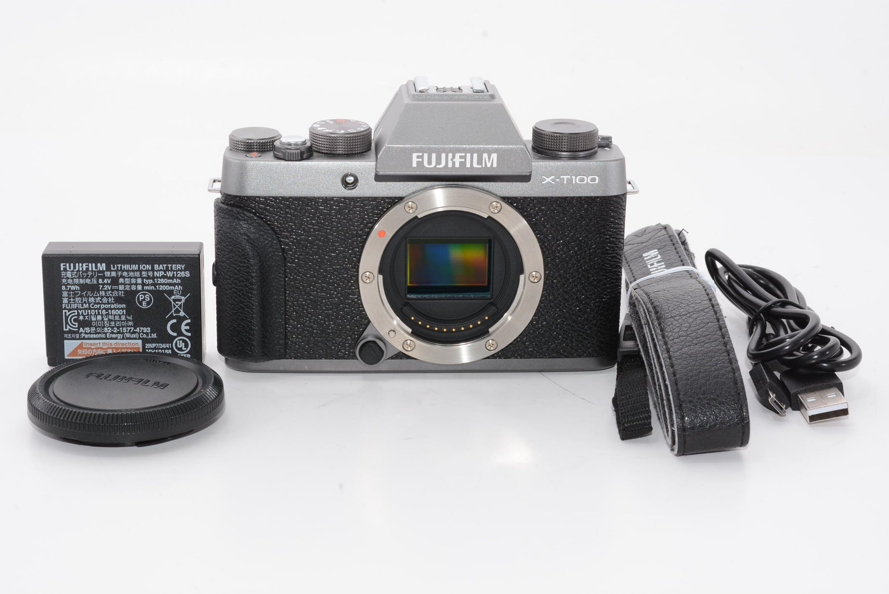 【外観特上級】FUJIFILM ミラーレス一眼 X-T100ダークシルバー X-T100-DS