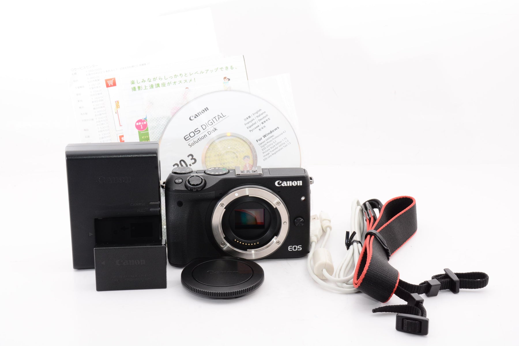【外観特上級】Canon ミラーレス一眼カメラ EOS M3 ボディ(ブラック) EOSM3BK-BODY