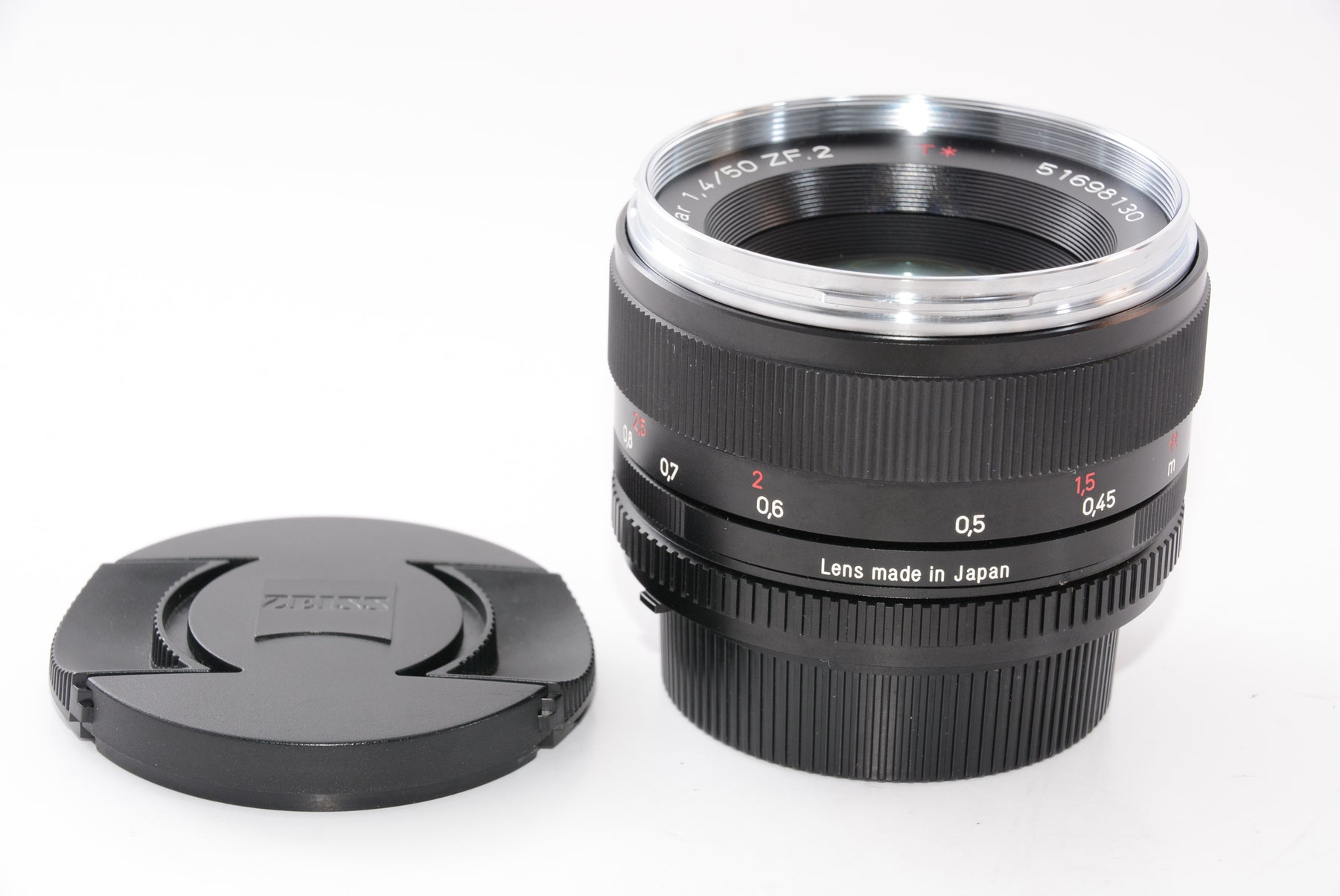【外観特上級】Carl Zeiss PLANAR T*1.4/50mm ブラック ZF.2 (ニコンCPU内蔵マウント対応) PLANART1.4/50BKZF2