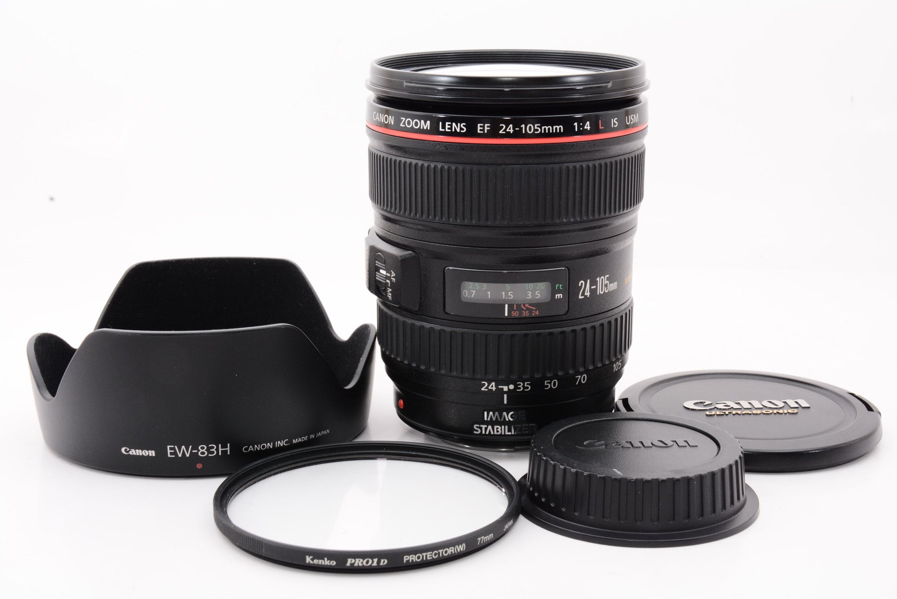 【外観特上級】Canon 標準ズームレンズ EF24-105mm F4L IS USM フルサイズ対応