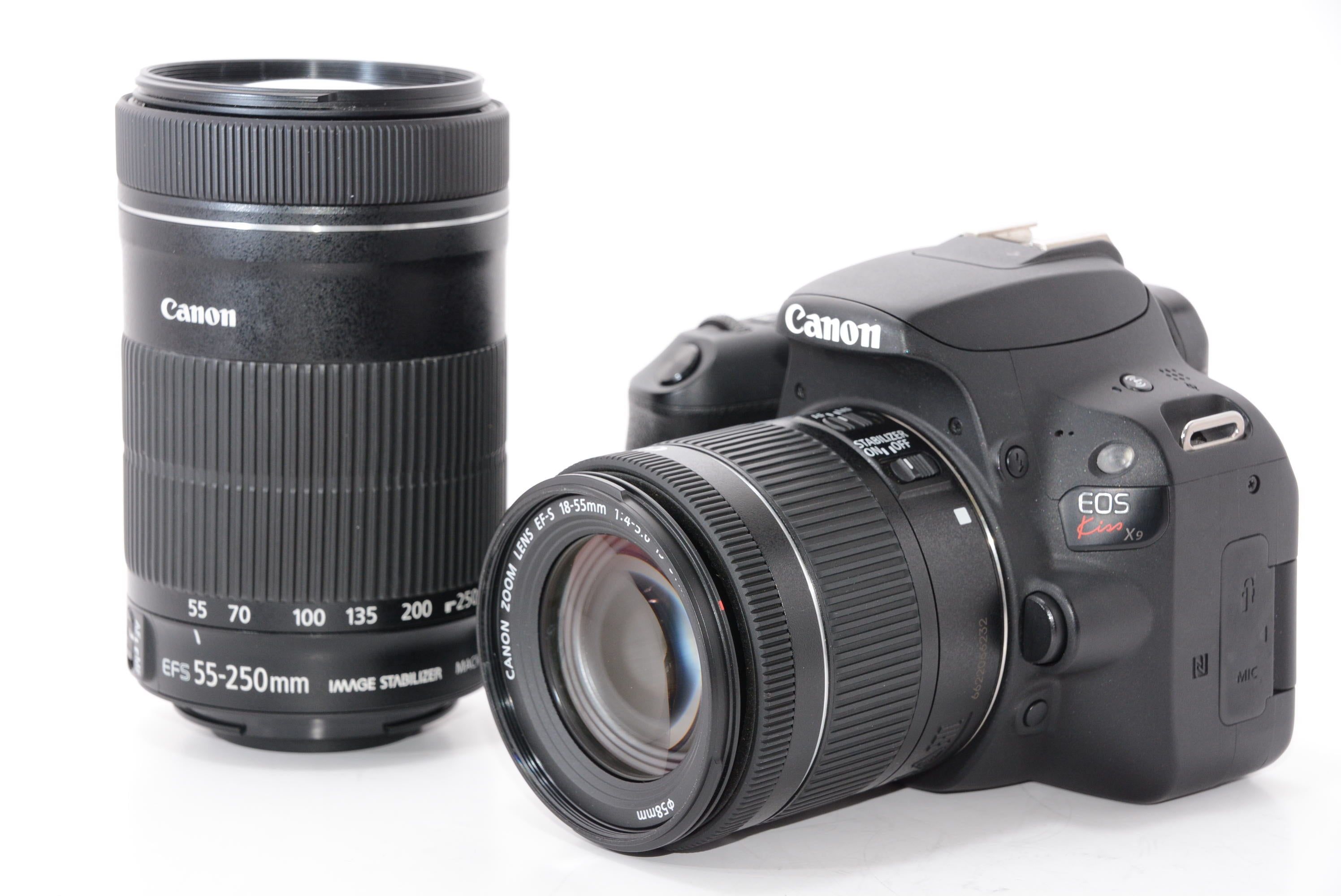 外観特上級】Canon デジタル一眼レフカメラ「EOS Kiss X9」ダブル 