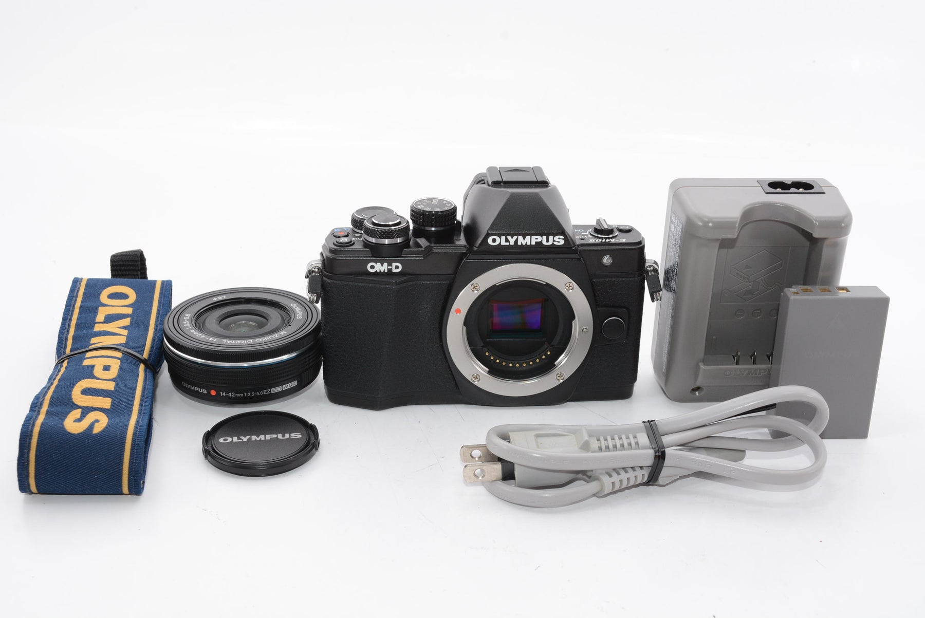 【外観特上級】OLYMPUS ミラーレス一眼 OM-D E-M10 MarkII 14-42mm EZレンズキット ブラック