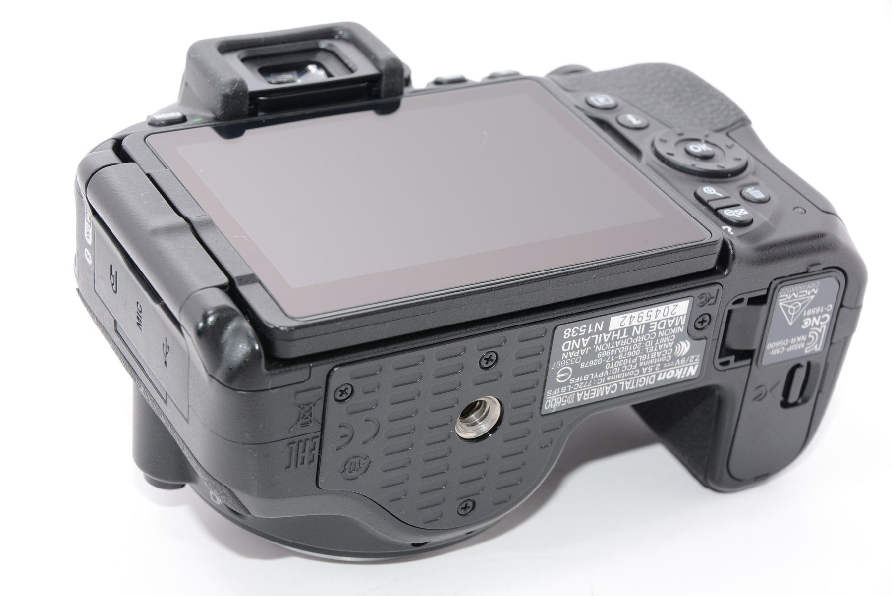 【外観特上級】Nikon デジタル一眼レフカメラ D5600 AF-P 18-55 VR レンズキット ブラック D5600LKBK