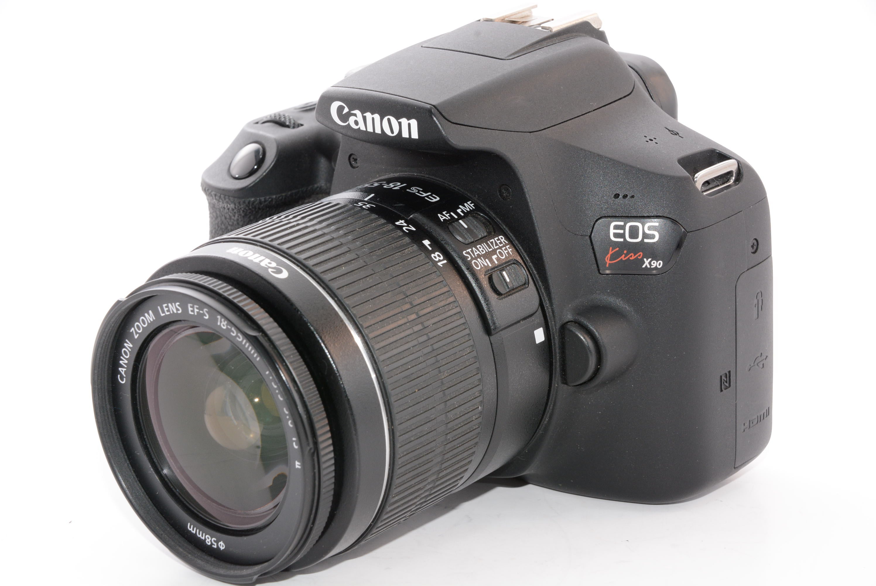 外観特上級】Canon デジタル一眼レフカメラ EOS Kiss X90 標準ズーム