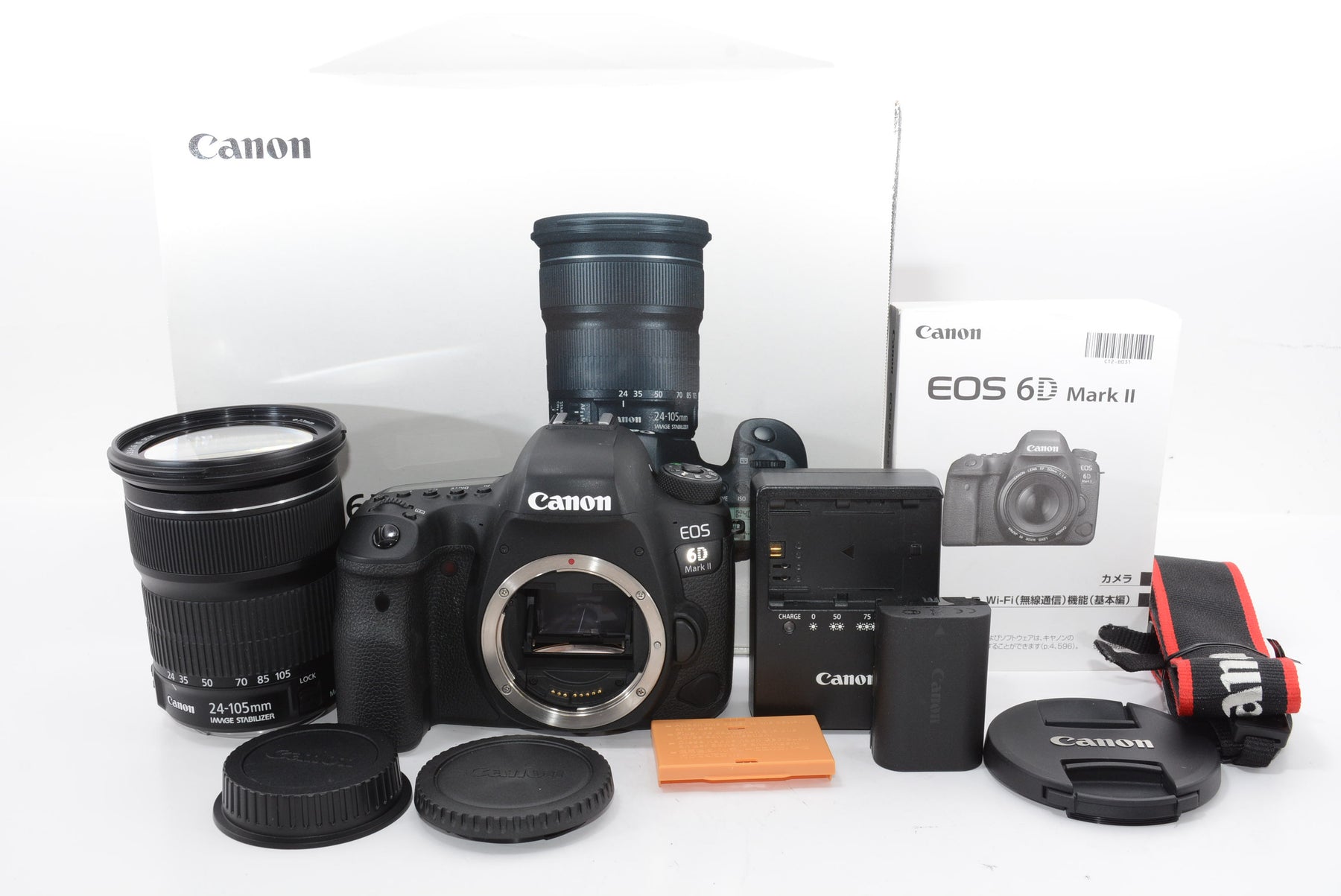 【外観特上級】Canon デジタル一眼レフカメラ EOS 6D Mark II EF24-105 IS STM レンズキット