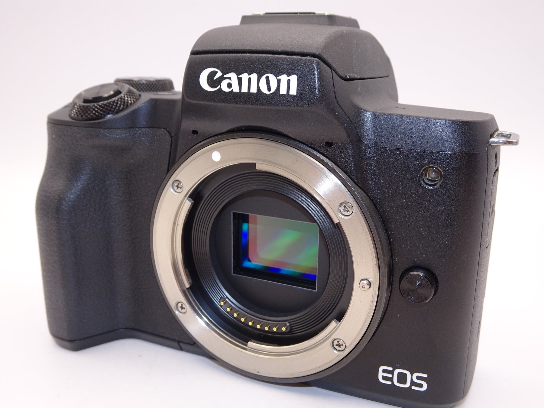 【外観特上級】Canon ミラーレス一眼カメラ EOS Kiss M ダブルレンズキット ブラック EOSKISSMBK-WLK