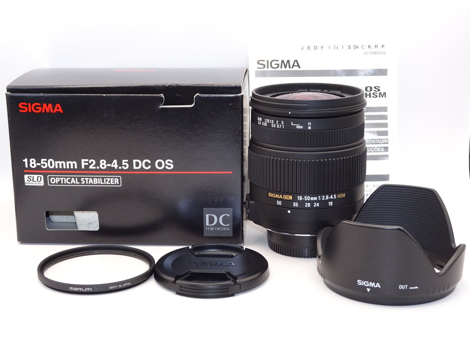 【外観特上級】SIGMA シグマ 18-50mm F2.8-4.5 DC OS HSM ニコン用