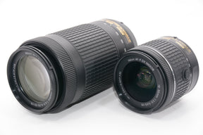 【外観特上級】Nikon デジタル一眼レフカメラ D3400 ダブルズームキット ブラック D3400WZBK