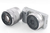 【外観特上級】ソニー SONY ミラーレス一眼α NEX-5 ダブルレンズキット シルバー NEX-5D/S