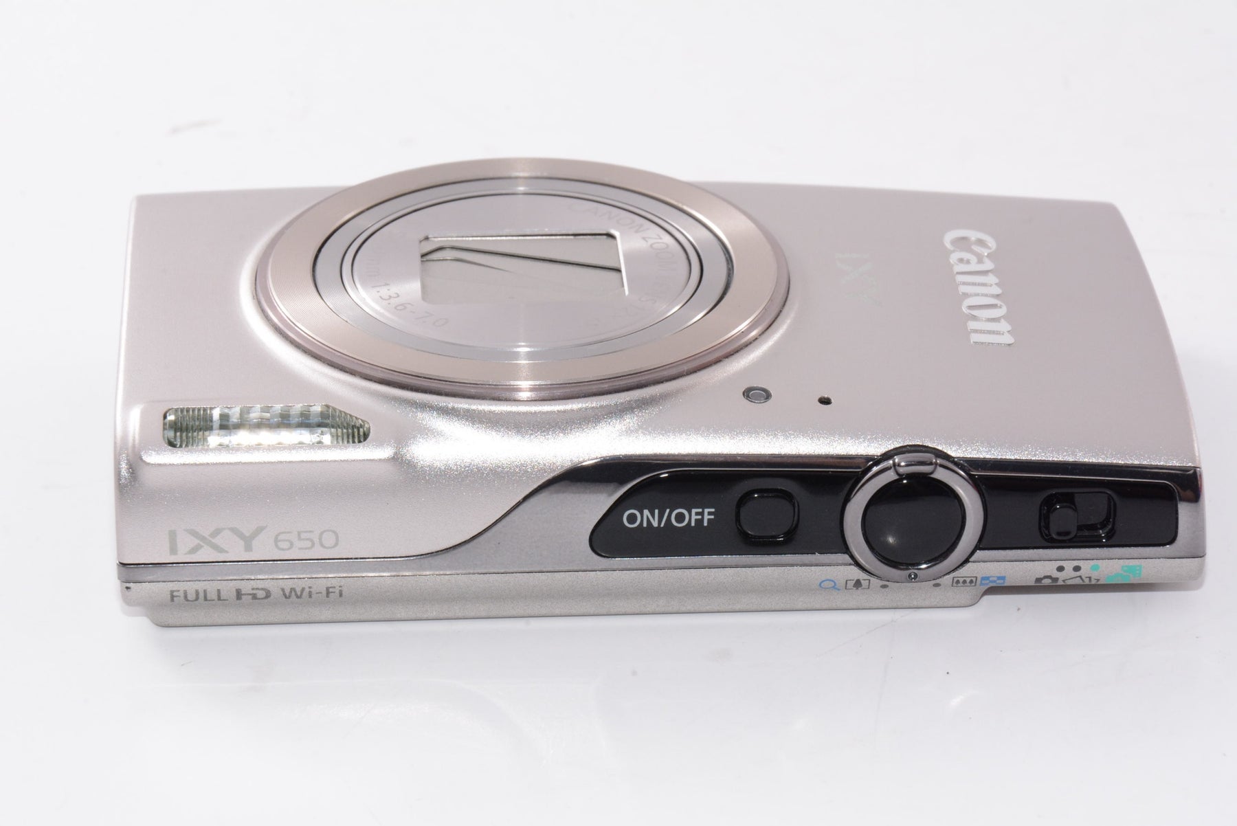 【外観特上級】Canon コンパクトデジタルカメラ IXY 650 シルバー IXY650SL