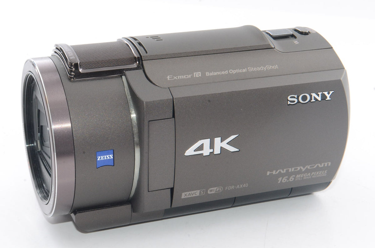 【外観特上級】ソニー SONY ビデオカメラ FDR-AX40 4K 64GB 光学20倍 ブロンズブラウン Handycam FDR-AX40 TIC