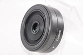 【外観特上級】Canon 単焦点広角レンズ EF-M22mm F2 STM シルバー ミラーレス一眼対応 EF-M222STMSL