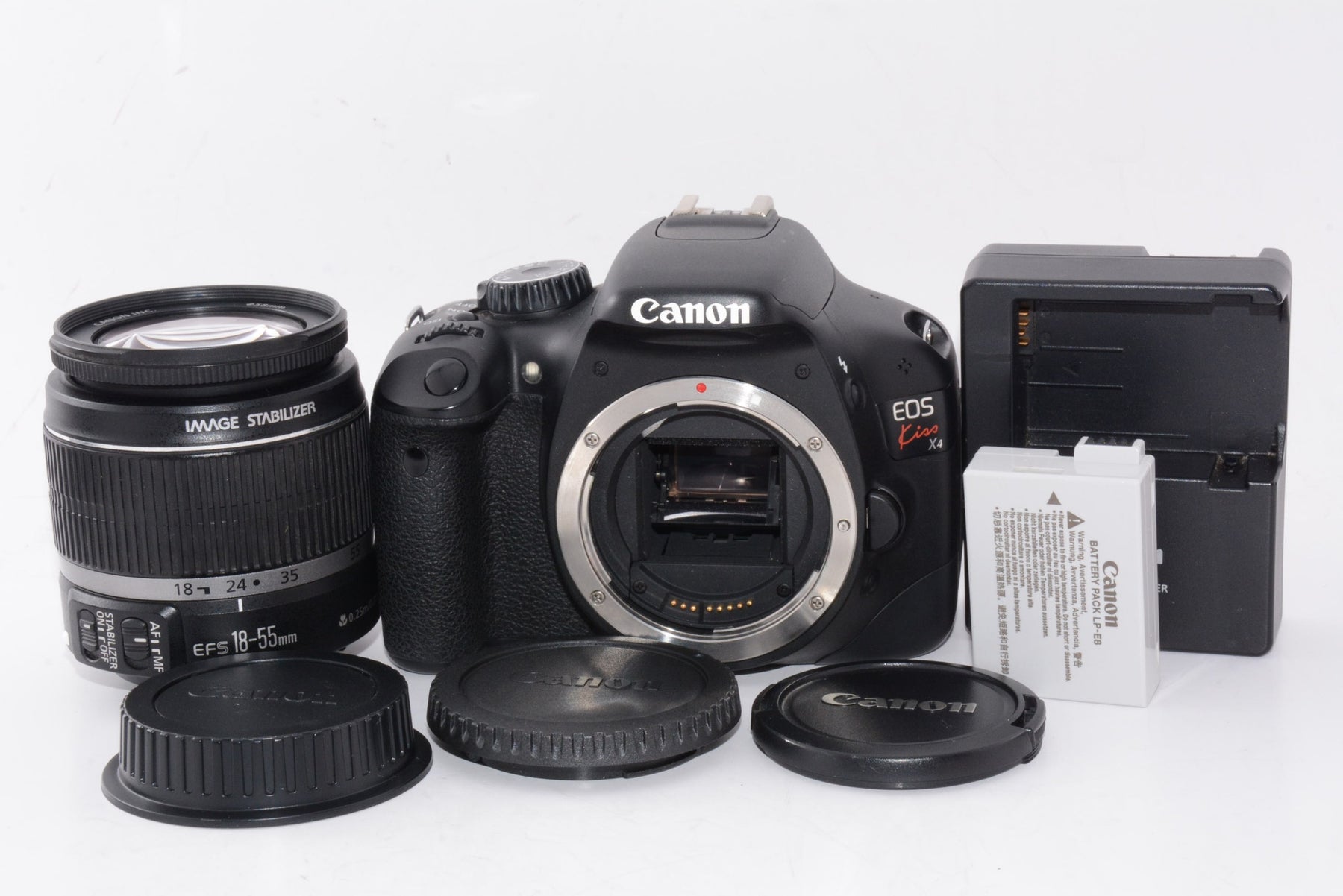 【外観特上級】Canon デジタル一眼レフカメラ EOS Kiss X4 EF-S 18-55 IS レンズキット KISSX4-1855ISLK