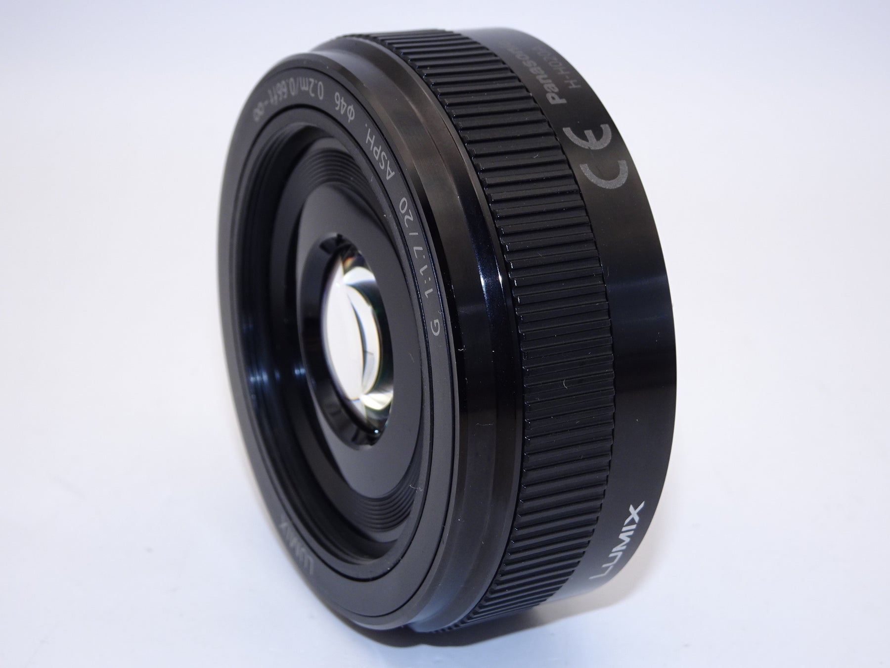 【外観特上級】パナソニック 単焦点レンズ マイクロフォーサーズ用 ルミックス G 20mm/F1.7 II ASPH. ブラック H-H020A-K