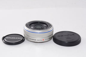 【外観並級】OLYMPUS パンケーキレンズ M.ZUIKO DIGITAL 17mm F2.8 シルバー