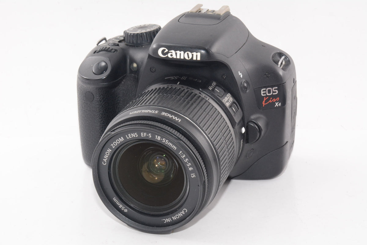 【外観並級】Canon デジタル一眼レフカメラ EOS Kiss X4 EF-S 18-55 IS レンズキット KISSX4-1855ISLK