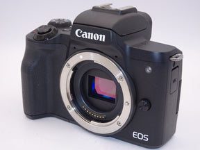 【外観特上級】Canon ミラーレス一眼カメラ EOS Kiss M2 ダブルズームキット ブラック KISSM2BK-WZK