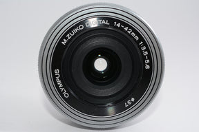 【外観特上級】OLYMPUS M.ZUIKO DIGITAL ED 14-42mm F3.5-5.6 EZ SLV