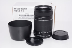 【外観特上級】Canon 望遠ズームレンズ EF-S55-250mm F4-5.6 IS II
