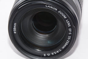 【外観特上級】Canon 望遠ズームレンズ EF-S55-250mm F4-5.6 IS II