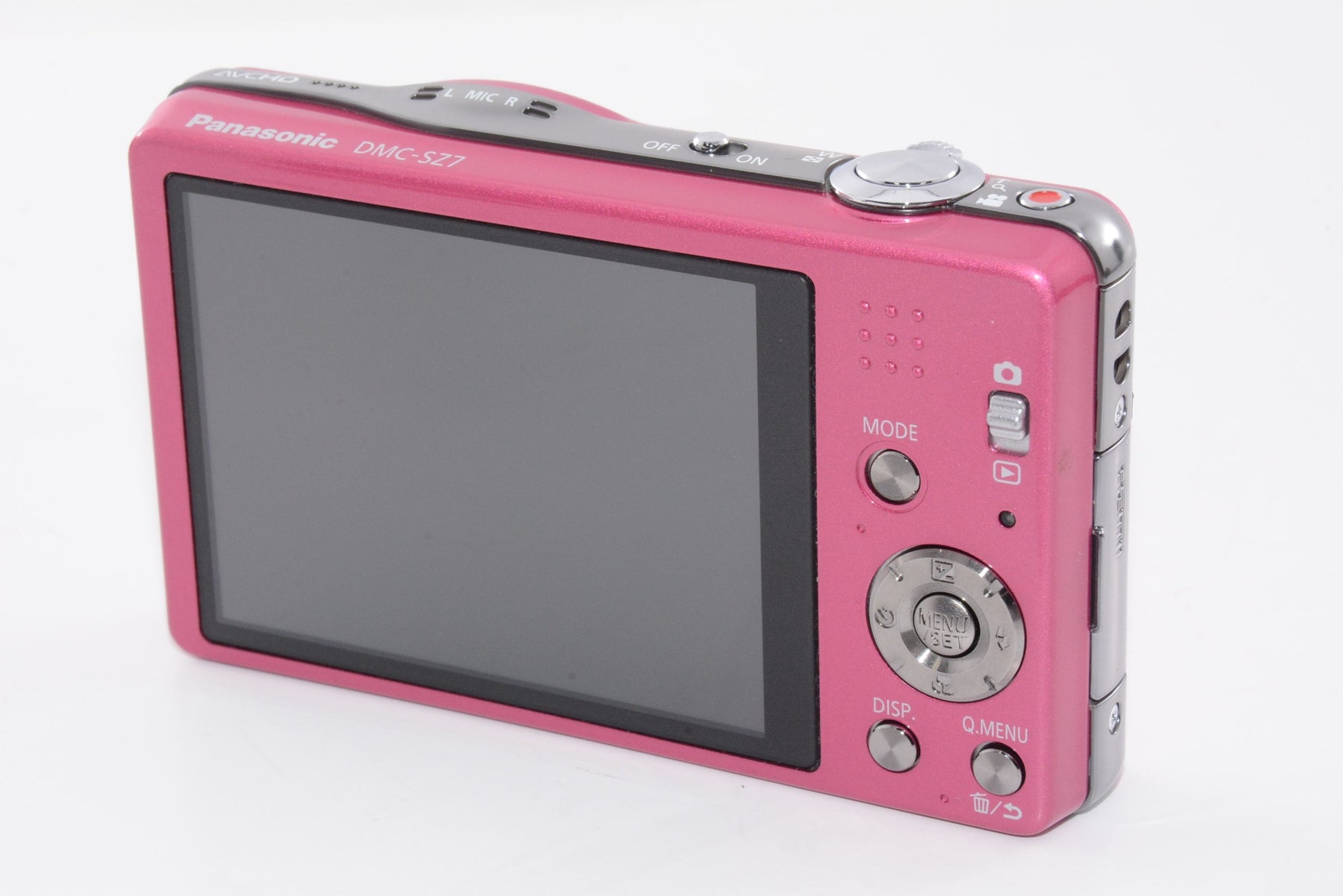 【外観特上級】パナソニック デジタルカメラ ルミックスSZ7 光学10倍 ピンク DMC-SZ7-P