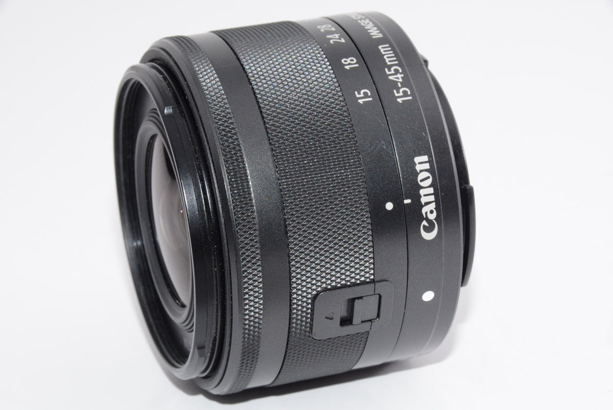 【外観並級】Canon 標準ズームレンズ EF-M15-45mm F3.5-6.3IS STM(グラファイト) ミラーレス一眼対応 EF-M15-45ISSTM