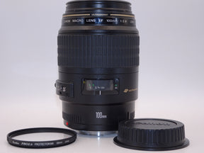 【外観特上級】Canon 単焦点マクロレンズ EF100mm F2.8 マクロ USM フルサイズ対応