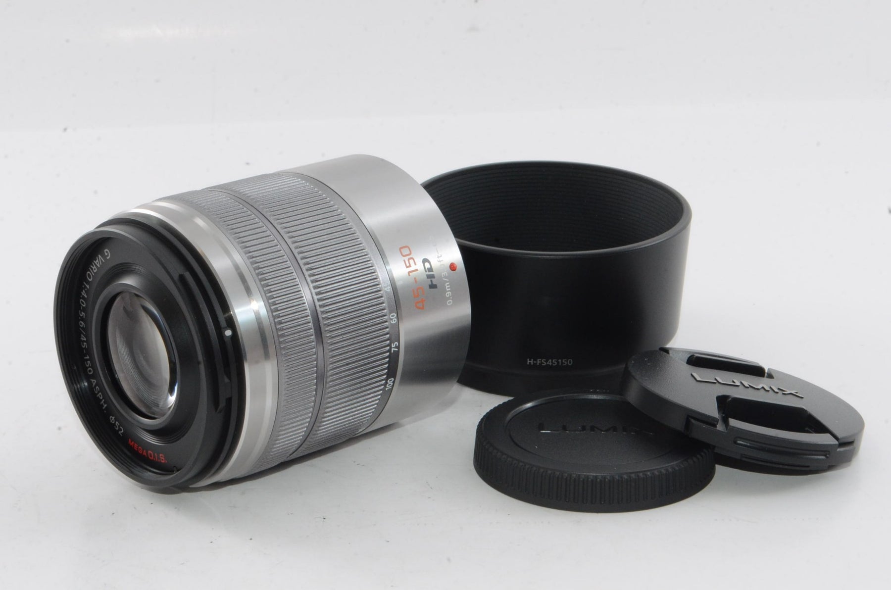 【外観特上級】パナソニック ルミックス G VARIO 45-150mmF4.0-5.6 シルバー H-FS45150-S
