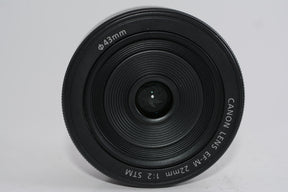 【外観特上級】Canon EF-M22mm F2 STM ミラーレス一眼対応